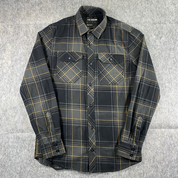 Fox Racing Traildust 2.0 Flannel Shirt Men's Small Black Flannel Bike MTB - Picture 1 of 8